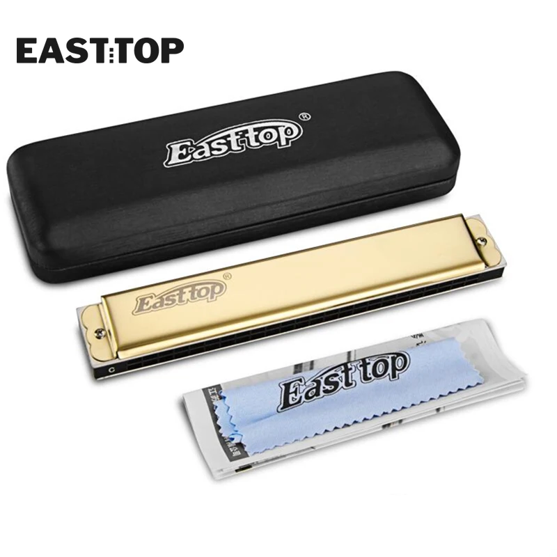 T2403 EASTTOP 24 отверстия гармоника профессиональная tremolo с ключом C дешевая