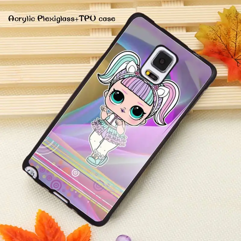 

LOL Cartoon Cute Doll Girls Phone Case Acrylic Plexiglass TPU For Samsung Note20 10 9 8 7 5 Pro ULTRA