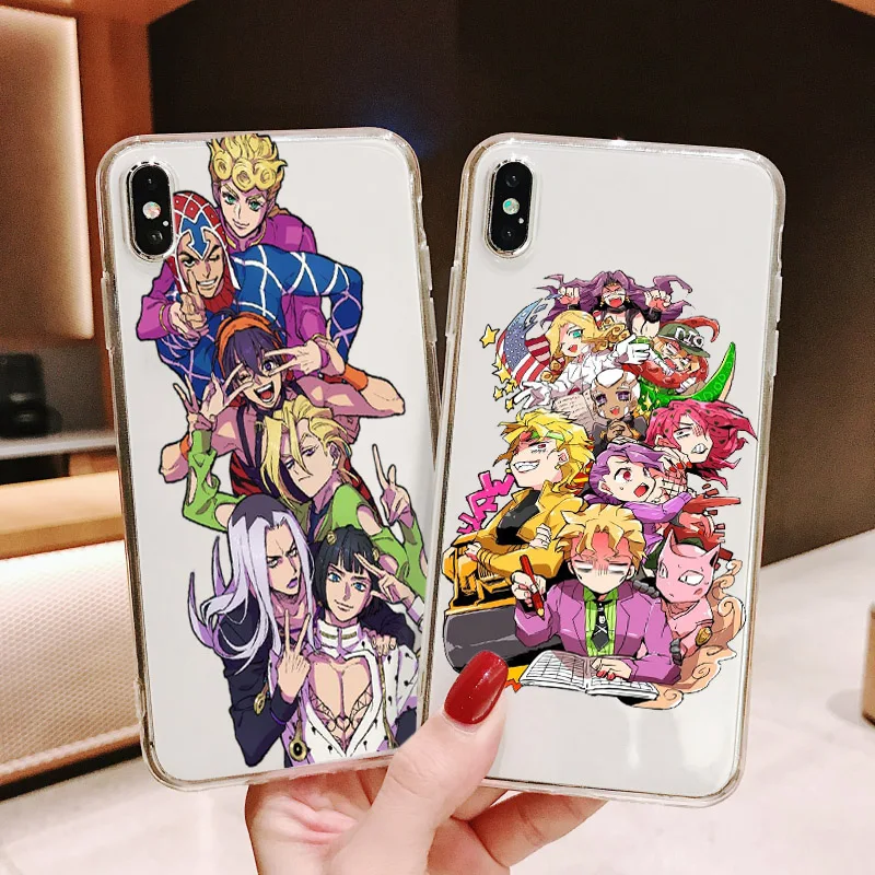 Чехол для телефона JOJO 39 s с японским аниме Невероятные приключения iPhone 12 11 Pro Max X XR