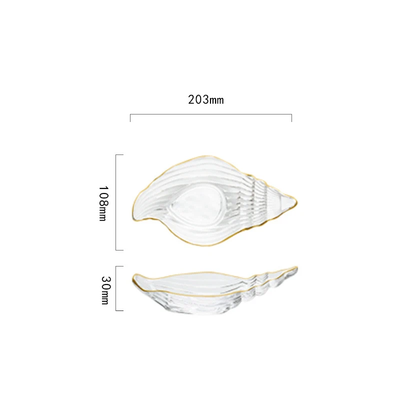 1 шт. Ocean Стекло пластины фрукты бытовой конфетная тарелка Морская звезда Shell