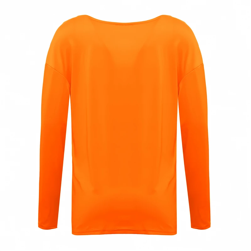 

2021 Autumn Winter New Women's Loose V-Neck Long-Sleeved Feather Printed T-Shirt Top Women Casual Pullover Streetwear Oversized