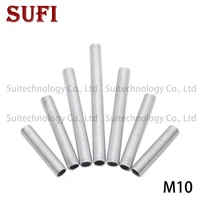 2pcs m10 full tooth screw hollow straight tube pole 10mm outer tooth galvanized lamp lamp chandelier lamp accessories
