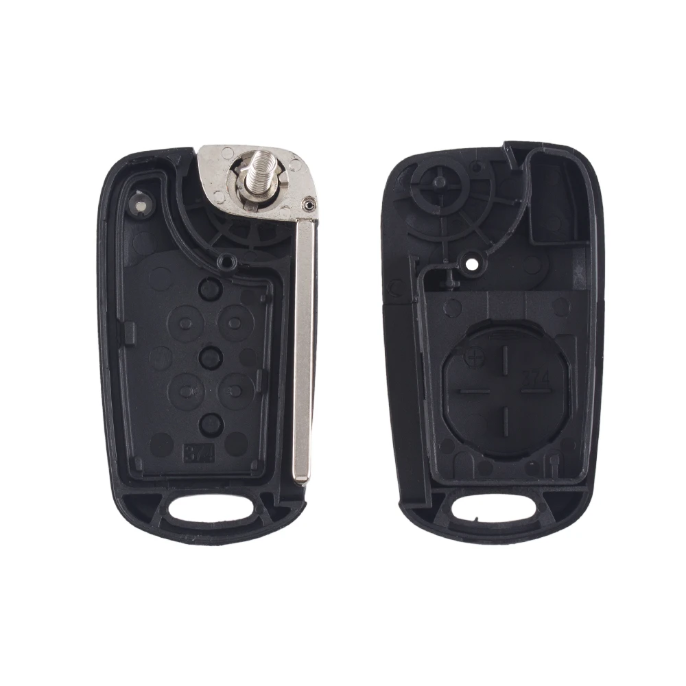 KEYYOU новый раскладной чехол с 3 кнопками для Hyundai I30 IX35 Kia K2 K5 Fob дистанционный