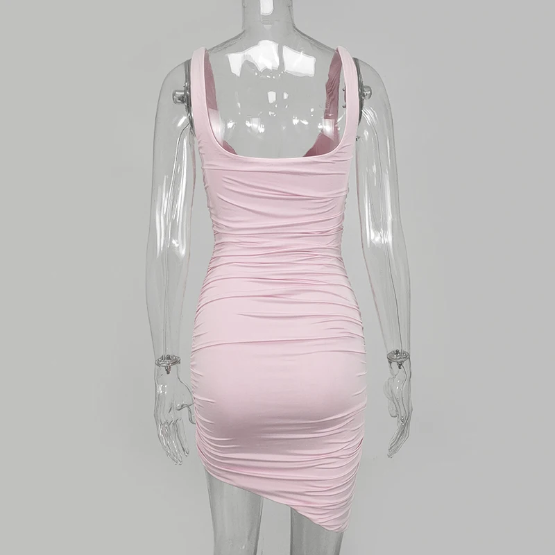 Женское двухслойное платье на бретельках с V образным вырезом|Женские платья| |