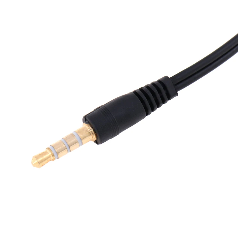 

3.5mm Audio Stereo Plug Male to 2 Female adapter Cable y Spliter Connector microphone and headphone