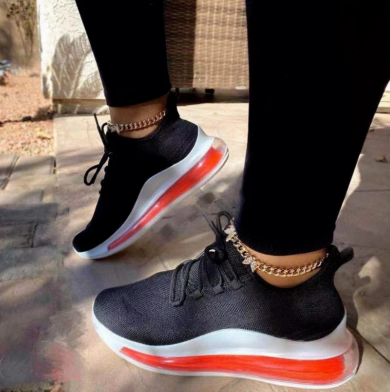 

2021 New Chunky Sneakers Women Spring Platform White Sneakers Women Comfortable Mesh Wedges Casual Shoes Woman Tenis Feminino