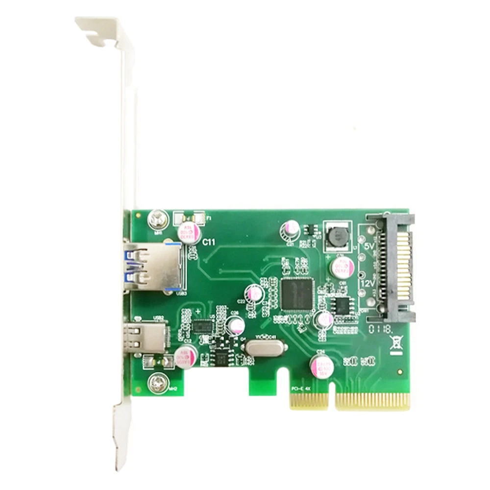 

Новое поступление, плата расширения PCIE 4X на TYPE C 3,1 + USB3.0, 10 Гбит/с, преобразователь, адаптер для настольного ПК