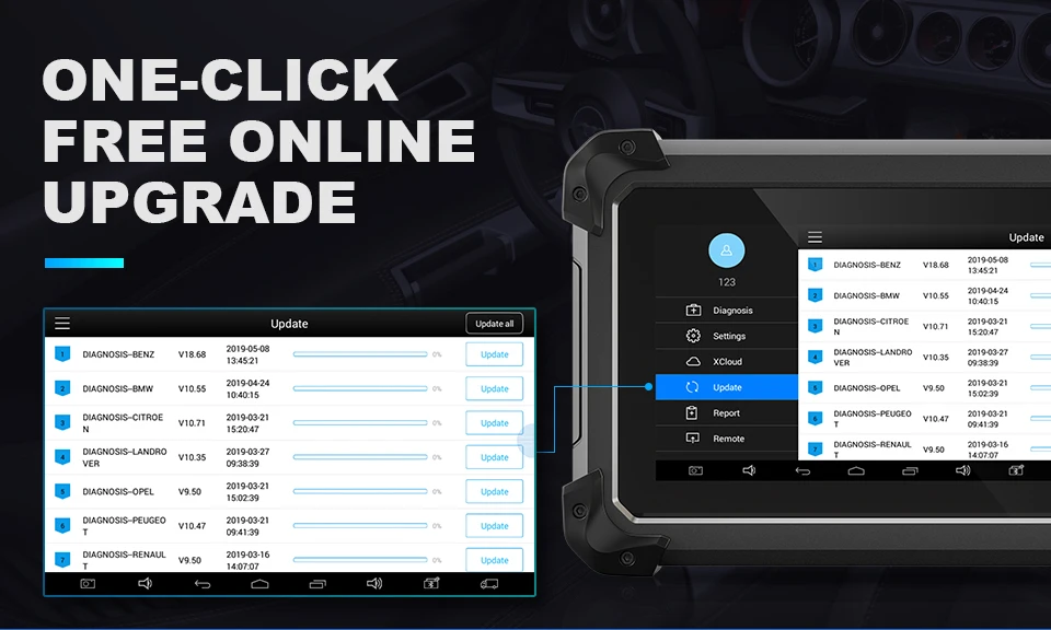 Планшет диагностический XTOOL EZ400 PRO оригинальный инструмент для диагностики