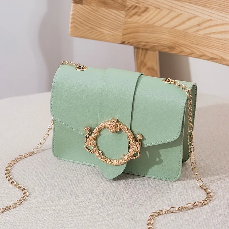 

New Female Woman Crossbody Bags Small Lock Shoulder Bags Chain Designer Flap Purse PU Leather Fashion Girls Solid Messenger Bags