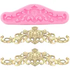 Винтажные барокко рельефные границы силиконовые формы для сахара кекс инструменты для украшения тортов из мастики Конфеты Шоколад формы для мастики