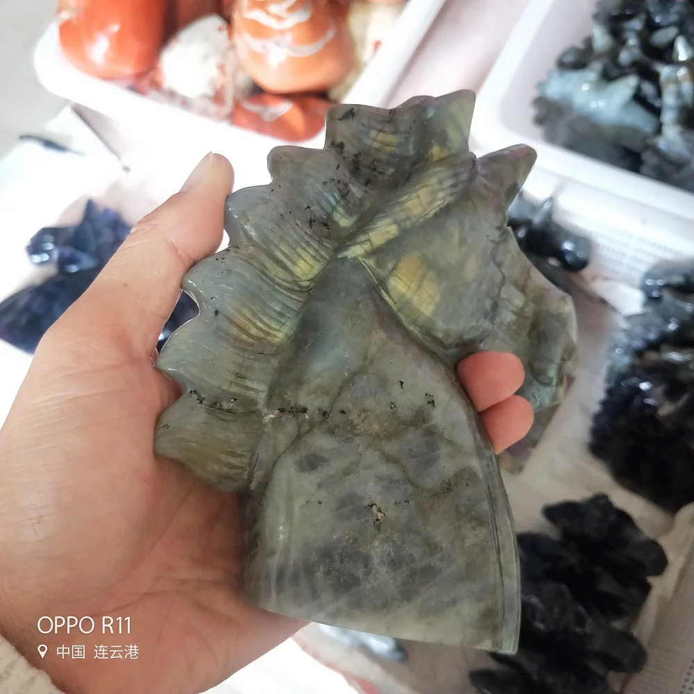 

Натуральный Цветной Лабрадорит Единорог камень ручной работы подарок