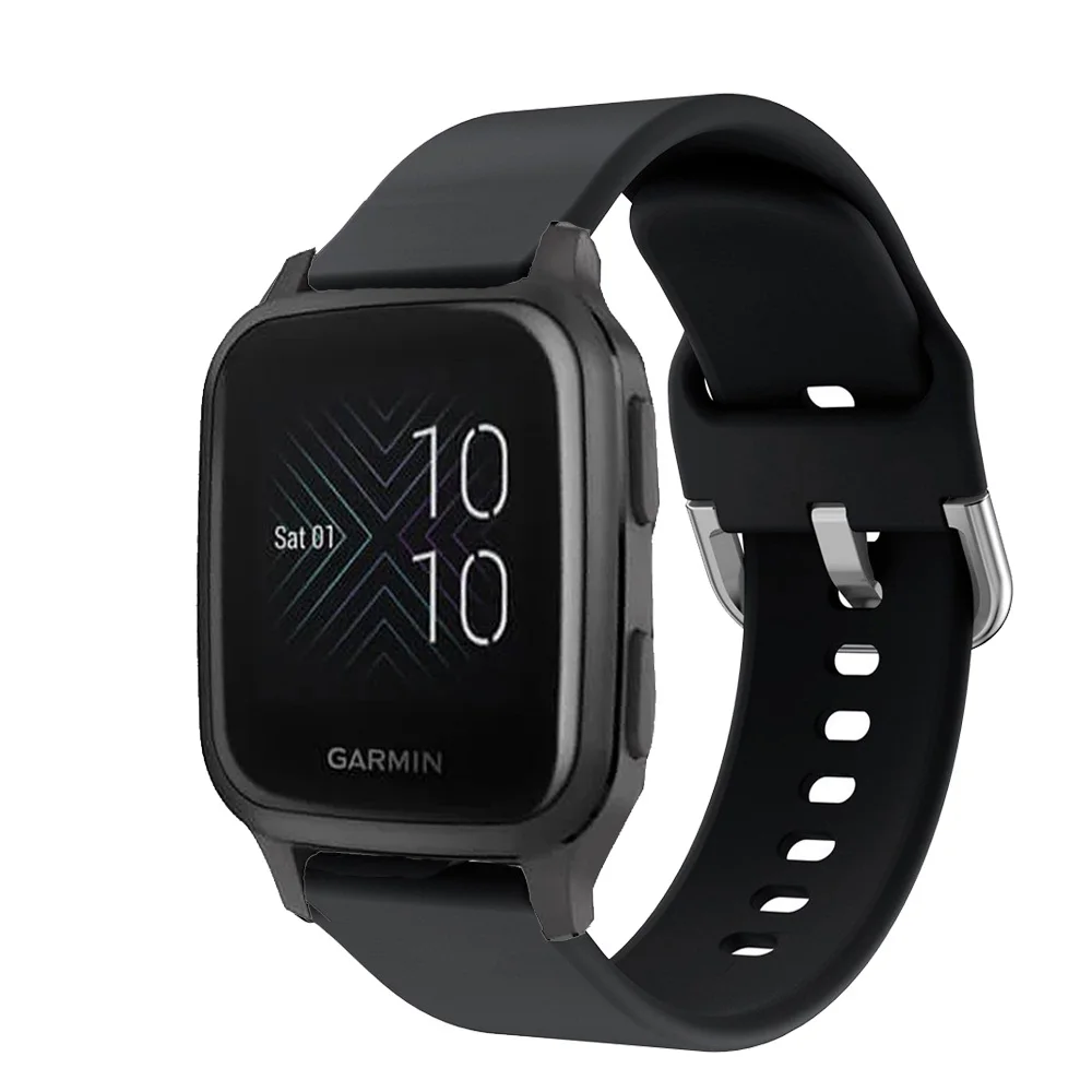 

20 мм Quick Release ремешок для часов Garmin Вену КВ/Vivoactive 3/ Forerunner 245 м наручные силиконовые часы-браслет ремешок