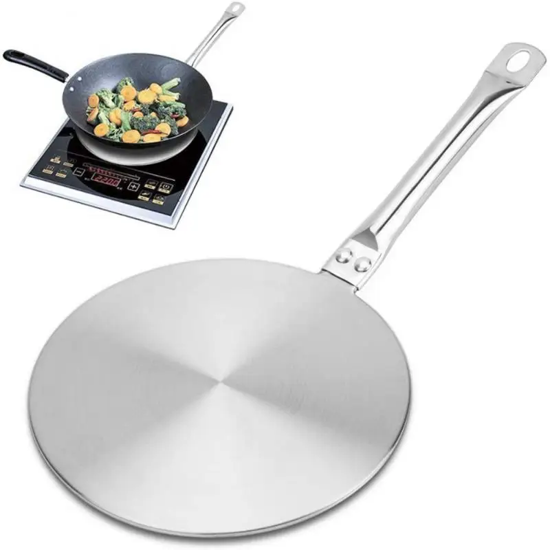 

Stainless Steel Induction Cooker Heat Exchanger Plate Adapter Diffuser Converter Induction Hob Converter