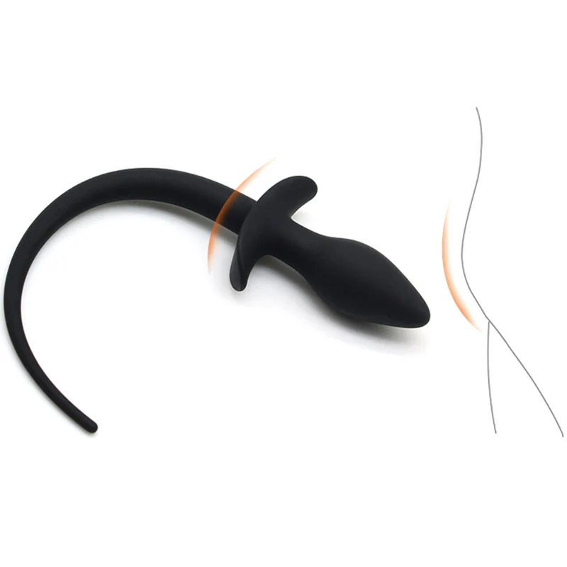 Силиконовая вилка для хвоста собаки силиконовый массажер простаты Щенячий