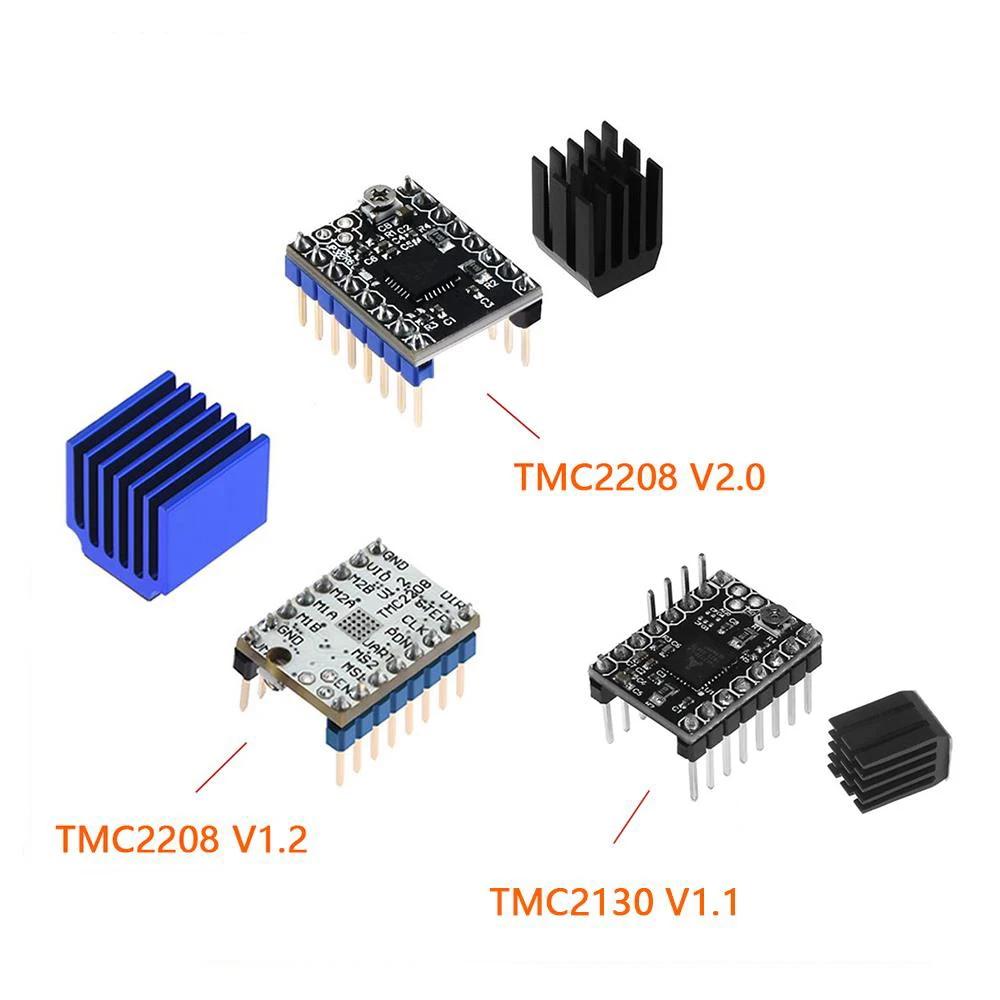 4 шт. Stepstick TMC2208 TMC2130 V1.1 Драйвер шагового двигателя супер тихий с новыми