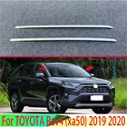 Декоративные аксессуары для TOYOTA Rav4 (xa50) 2019 2020, нержавеющая сталь, переднее ветровое стекло, яркая отделка