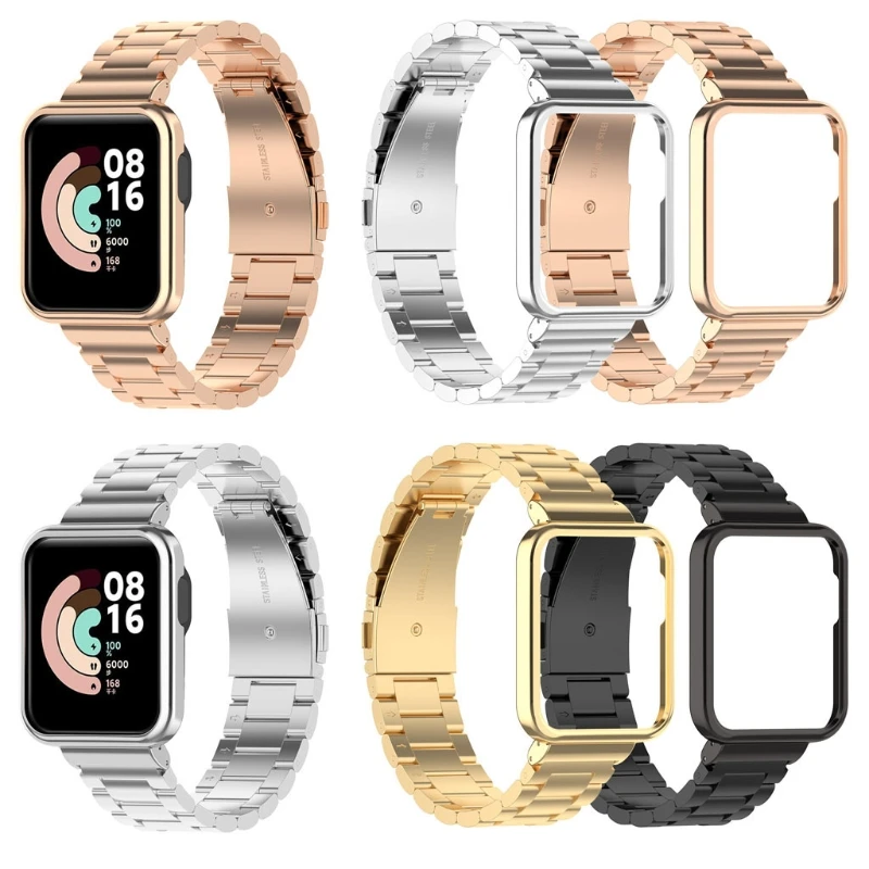 

Stainless Steel Strap for Redmi Watch1/Mi Watch Lite 1 Waterproof Bracelet Durable Smartwatch Band Belt Watch Wristband