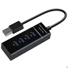 USB 3,0 концентратор 4 порта s USB 3,0 мультиконцентратор Высокоскоростной USB 3,0 разветвитель портов удлинитель адаптер для настольного ноутбука разветвитель Plug and Play