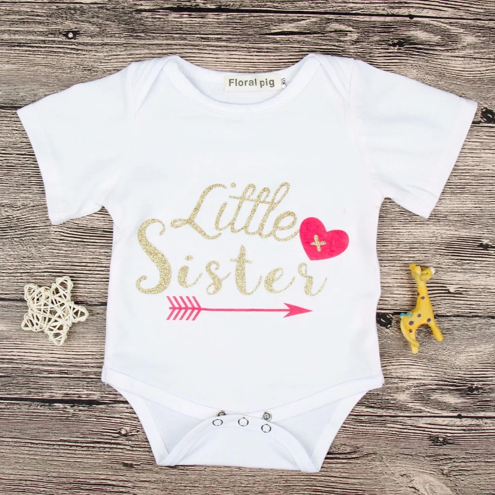 2018 горячая Распродажа Белые и розовые хлопковые летние комплекты с буквенным