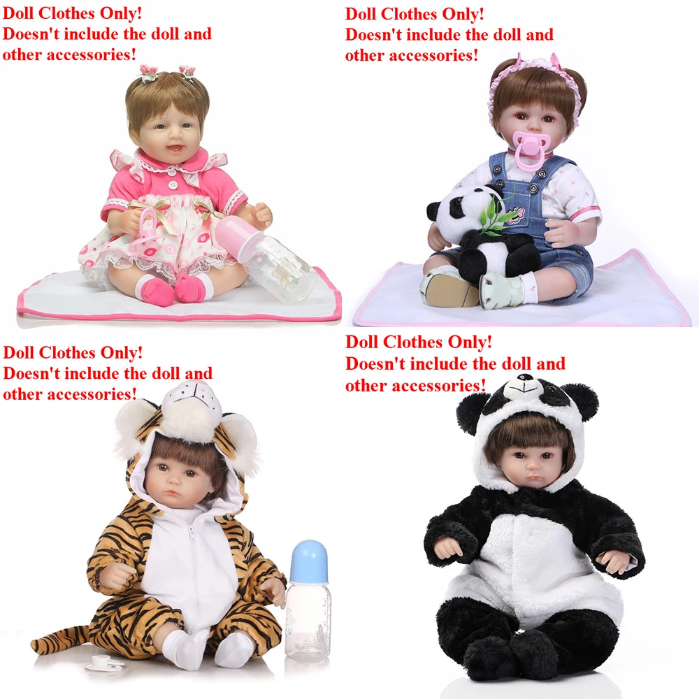 

Handmade Dress For 17 Inch 18 Inch Reborn Baby Doll Accessory Girl Toy40-45cm npk doll Clothes bebe reborn