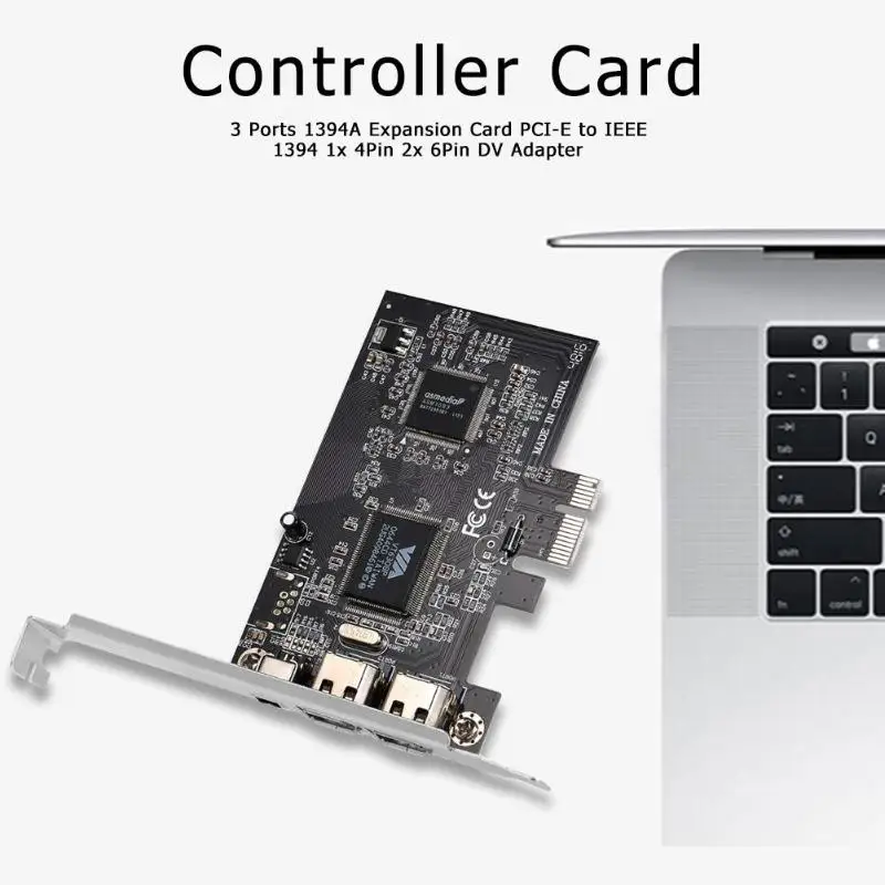 Плата расширения 1394A с 3 портами PCI-E 1X на IEEE 1394 DV видеоадаптер 1x 4Pin 2x 6Pin контроллер
