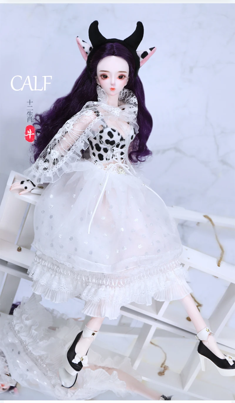DBS 1/3 BJD Macchiato, ChengMingLan 12 Китайский Зодиак механические соединения тела, включая волосы, глаза, одежда 62 см высота девочек ледяной, SD