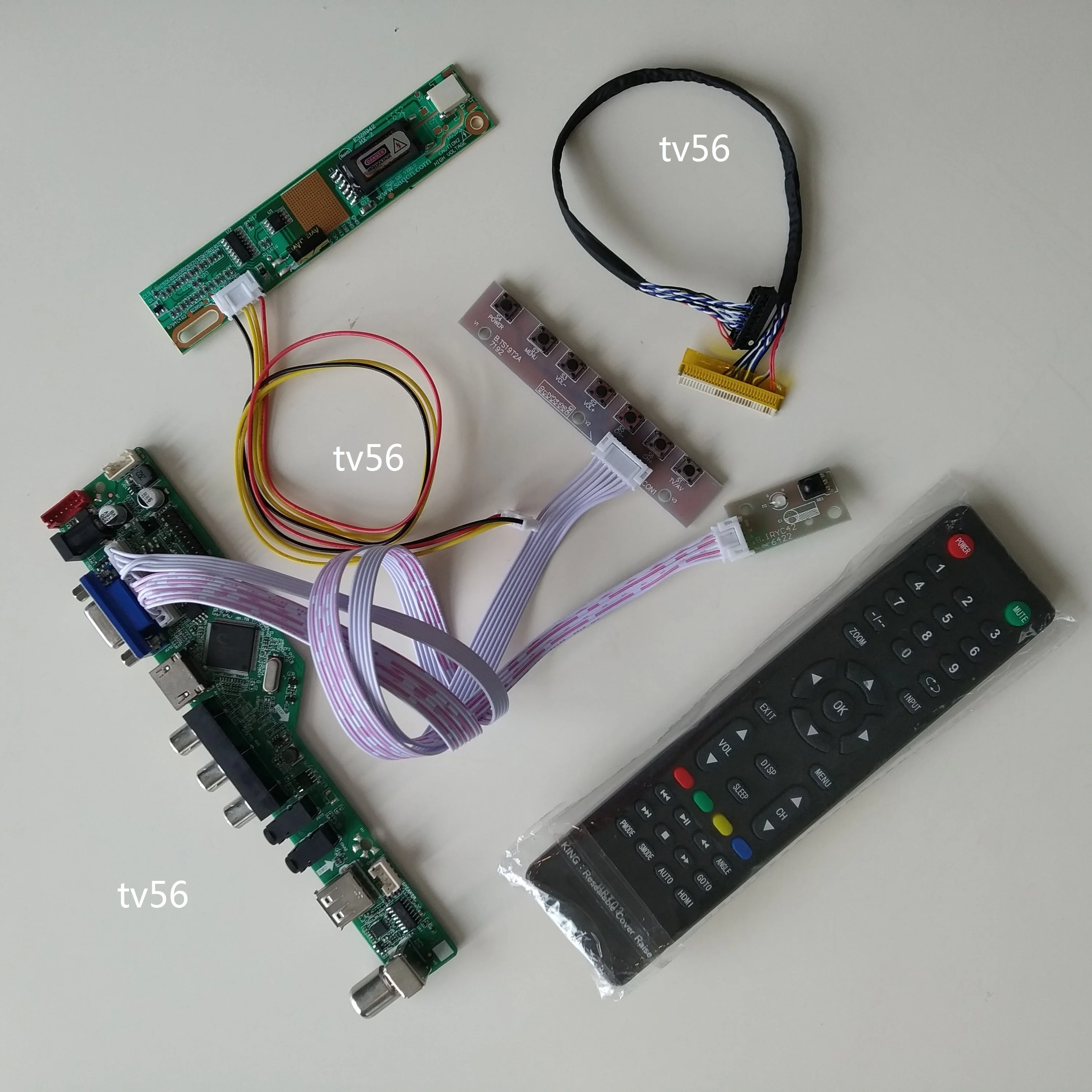 

AV аудио USB VGA LCD светодиодный TV 1 CCFL лампы контроллер платы драйвера DIY для B154EW01 1280X800 15,4 "панель монитора карта