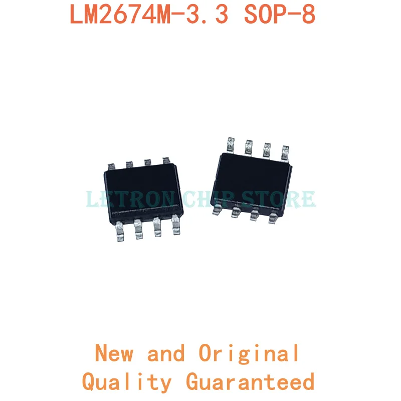 

10PCS LM2674M-3.3 SOP8 2674M3.3 SOP-8 LM2674M3.3 SOP 2674 3.3V SOIC8 SOIC-8 SMD new and original IC