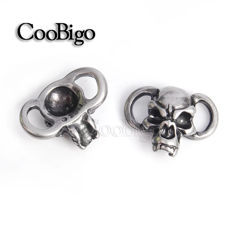 Металлические бусины в стиле панк с ножом виде черепа античный оловянный браслет