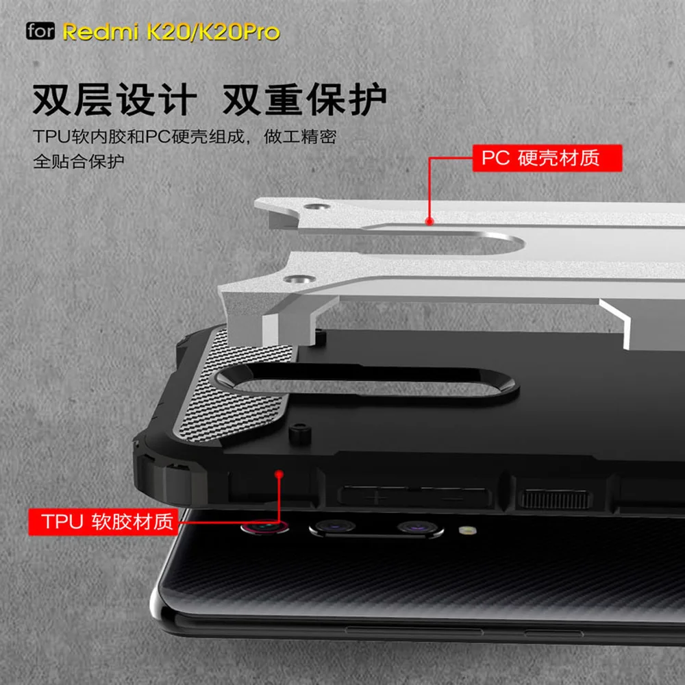 Защитный чехол для Xiaomi Mi 9 T Гибридный ударопрочный полный Чехол Xaomi Xiomi Pro Бампер