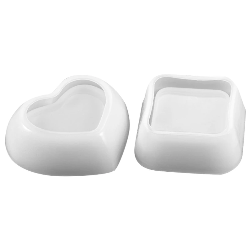 

2Pcs DIY Dish Silicone Molds Jewelry Trinket Dish Tray Molds Epoxy Resin Casting Molds