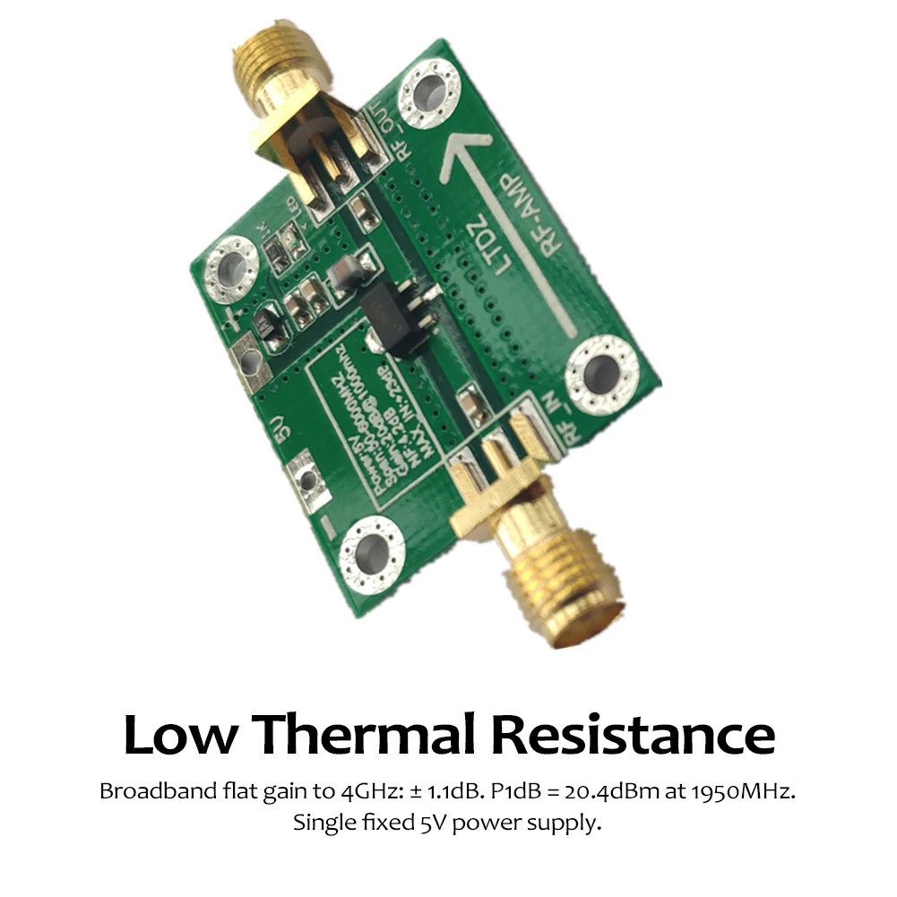 

RF Power Amplifier Module Signal Transmitter Board 20DB Gain 50MHz-6GHz for Cellular PCS GSM UMTS Amplifier Board Module