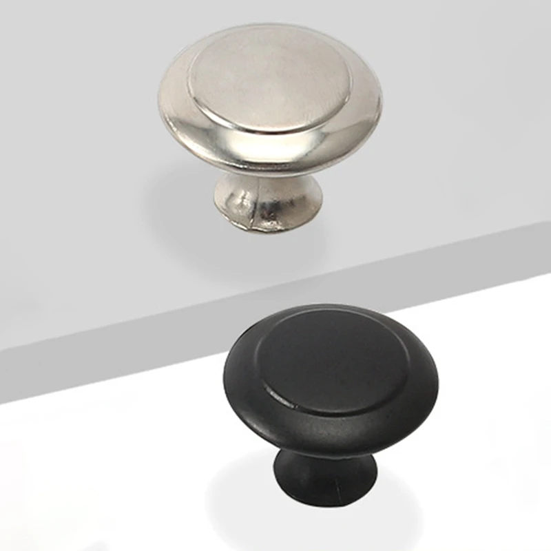 

10/20pcs Round Cabinet Knobs Stainless Steel Drawer Knobs Kitchen Cupboard Pull Handles Furniture Hardware Accessory