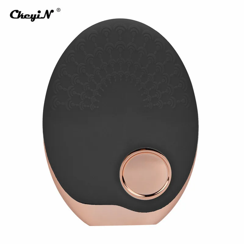 Ультразвуковая щетка для чистки лица электрическая силиконовая массажер с