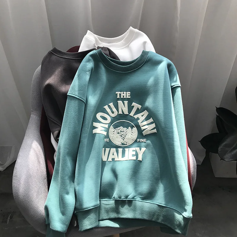 Новинка 2019 зимние спортивные толстовки студенческие свитера с круглым