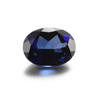 Starszuan Beautiful Blue Lab Grown Sapphire 8*11mm Excellent Oval Cut 8*11mm Loose Blue Sapphire Gemstone for Jewelry Making
