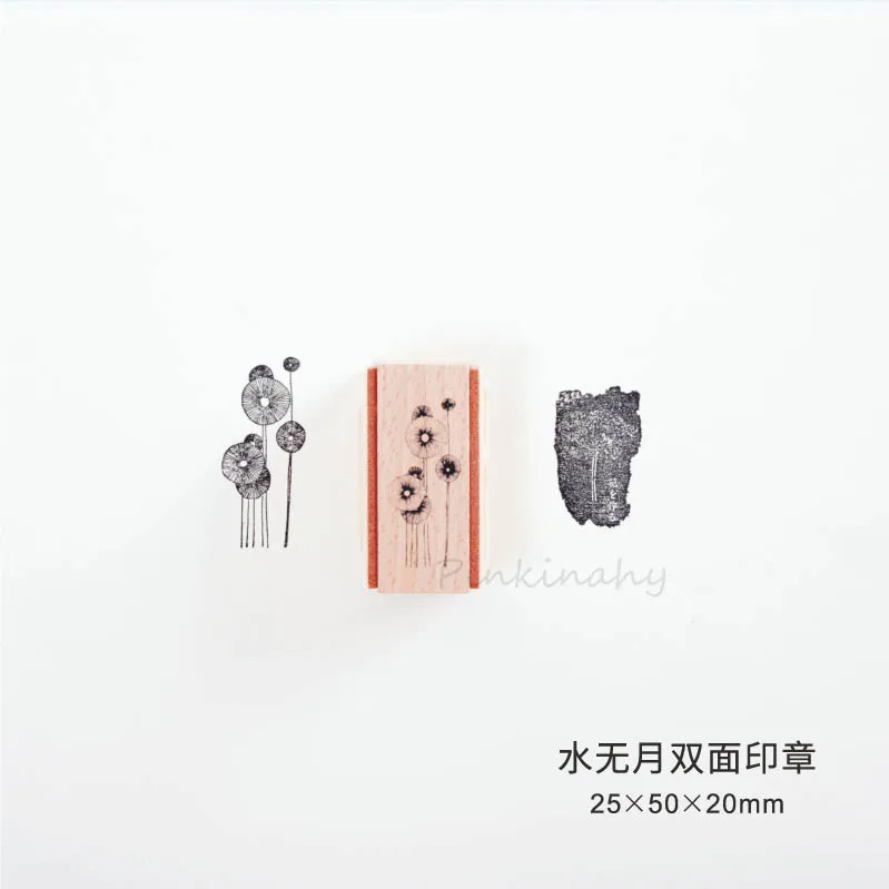 Fragrant Grass Collection wood stamp Plants wooden rubber stamps for scrapbooking Handmade card diy stamp Photo Album Craft gift - Цвет: 9