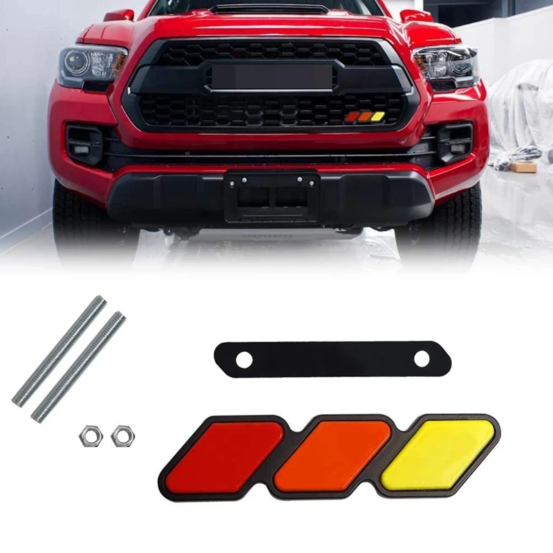 Трехцветная эмблема на переднюю решетку радиатора для Toyota Tacoma 4Runner Highlander RAV4