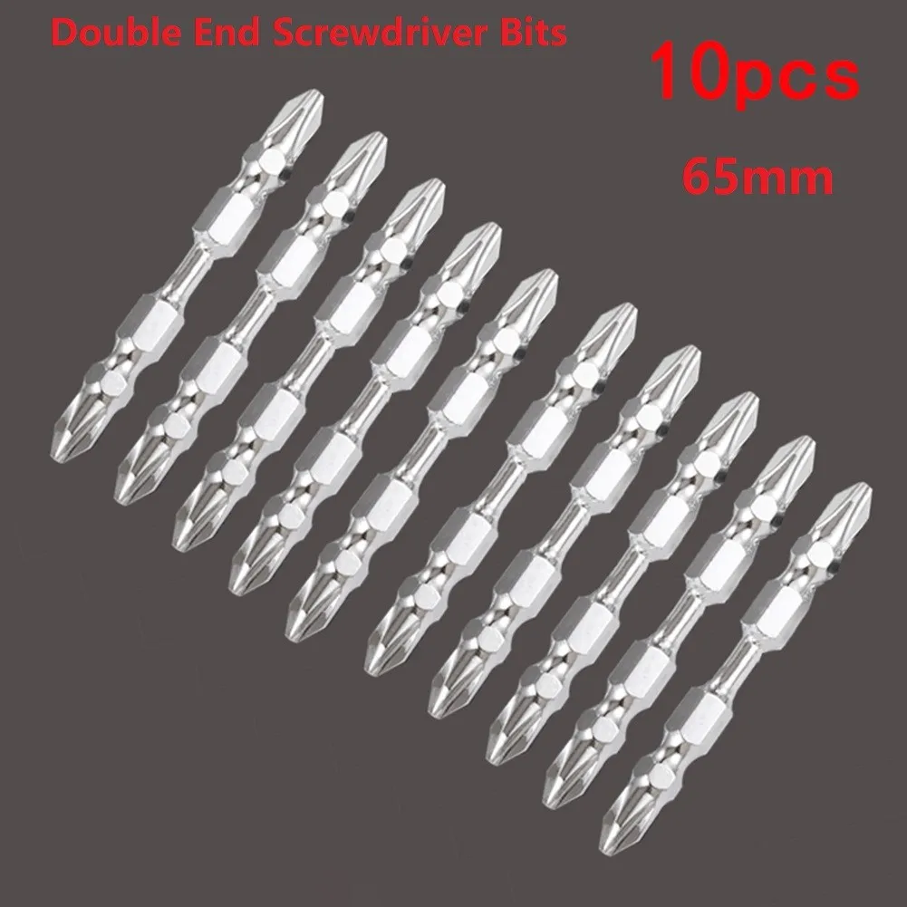 

10pcs Ph2 Double Head Magnetic Screwdriver Bit Cross Bit Precision Impact Driver Magnetic Screwdrivers Anti Slip Electric Tool