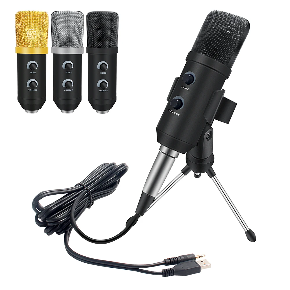 Комплект конденсаторного микрофона MK -F100TL Usb-микрофон для записи с подставкой