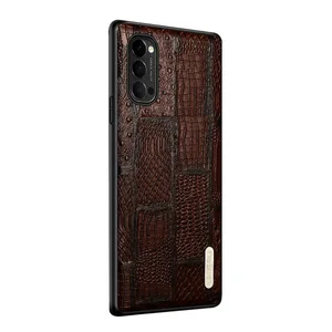 new brand luxury phone case for oppo reno 4 3 2 pro shockproof back cover genuine leather cases for oppo find x2 pro reno4 reno3 free global shipping