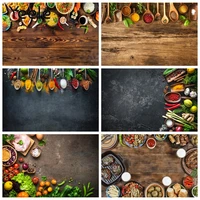 yeele photophone wood boards seasoning kitchen food photophy backdrops custom vinyl photographic backgrounds for photo studio