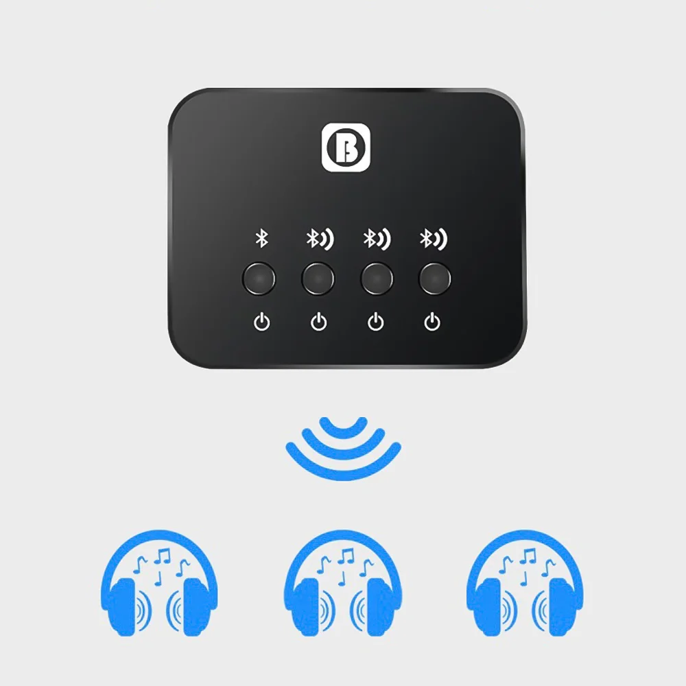 Для Bluetooth Shareware передатчик Aptx BW-107 1 to 3 для TV Dual Link Беспроводной музыкальный аудио
