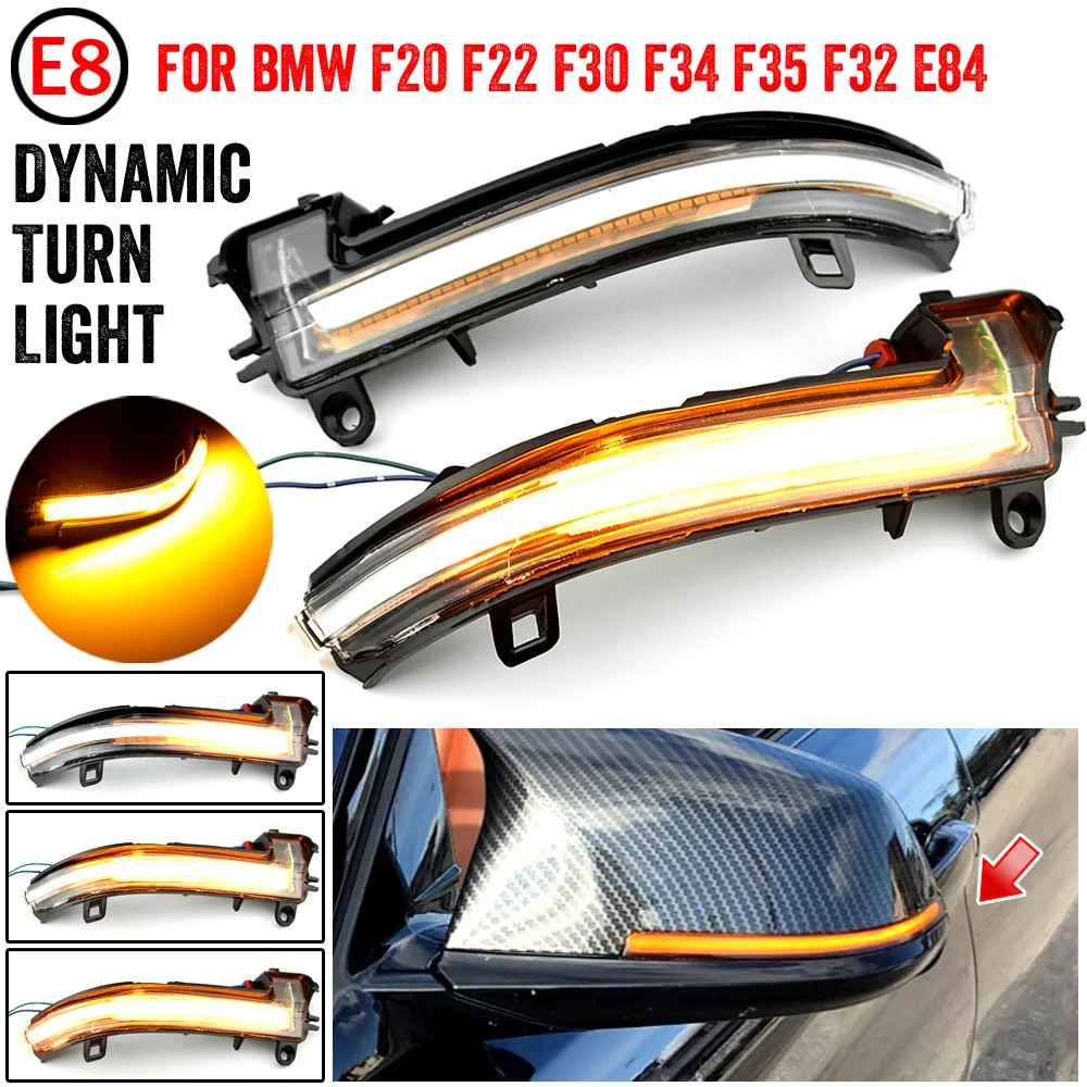 2 шт. Светодиодные поворотники для зеркала заднего вида BMW 1 3 4 series F20 F30 F31 F21 F22 F23 F32