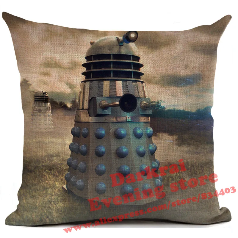 Наволочка для подушек Doctor Who Tardis Exterminate с принтом, подушки для дома, декор для гостиной, дивана, декоративная наволочка