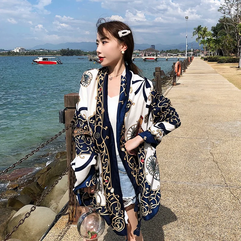 Классический роскошный брендовый женский шарф-поводок модные шелковые шарфы с