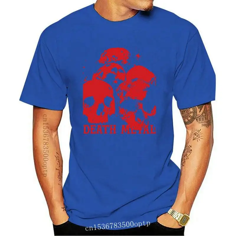

Death Metal t shirt With Red Skulls T-Shirt