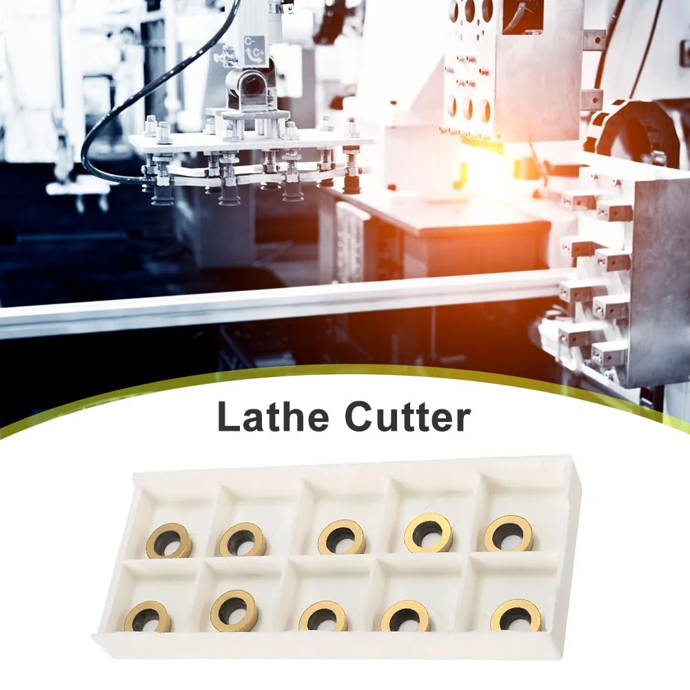 

10x RPMT1003 Carbide Inserts Boring Bar Lathe Cutter Milling Turning Tools Blade for EMR EMRW Face Milling Accessories