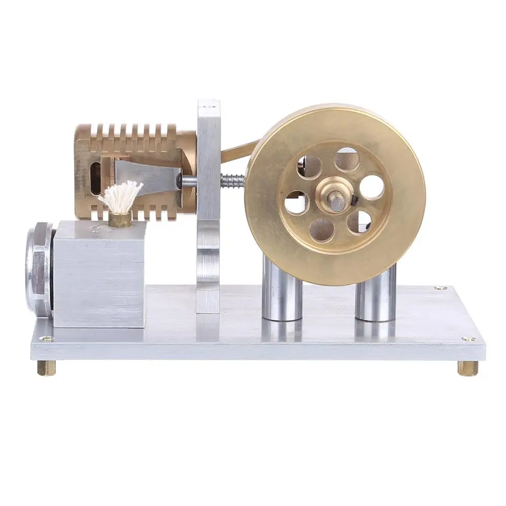 Одноцилиндровая цельнометаллическая Модель двигателя из стерлингового серебра