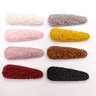 30 шт.лот 5,5*2 см Войлок BB зажим для волос крышка для DIY ручной работы детский зажим для волос аксессуары